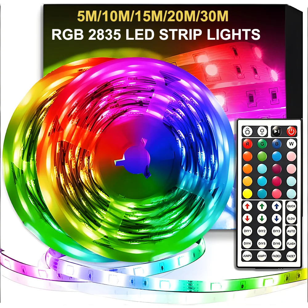 RUNTOIN RGB USB LED Strip Lights 5V App & Remote | SMD2835