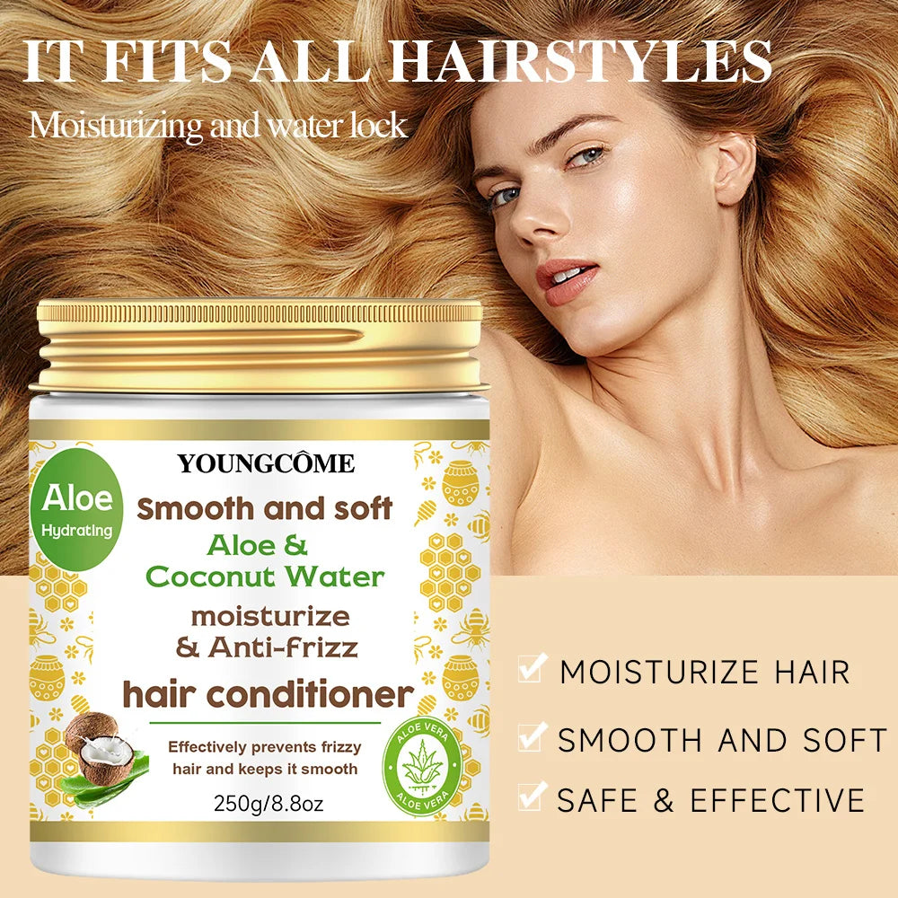 Aloe Vera & Coconut Water Hair Conditioner – Nourishing Peaceful Pleasures Health and Wellness