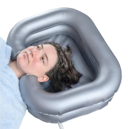 Inflatable Shampoo Basin - Portable Shampoo Bowl, Hair Wash Tub for Dreadlocks and at Home Sink Washing Peaceful Pleasures Health and Wellness