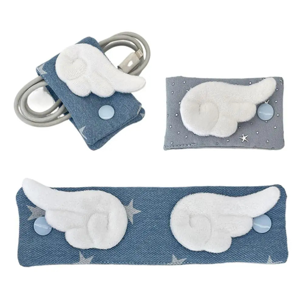 Fabric Cord Organizer Snap Wrap | Travel Cable Management