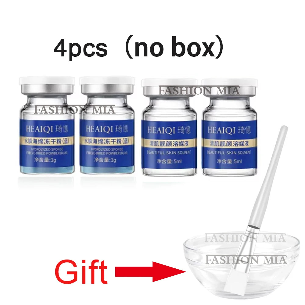 Blue Copper Peptide Sponge Spicule Collagen Skin Renewal Mask