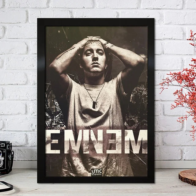 Super Rapper Eminems Posters and Prints Great Rap Singer Canvas Painting Music Star Wall Art Picture for Bedroom Home Decor Peaceful Pleasures Health and Wellness