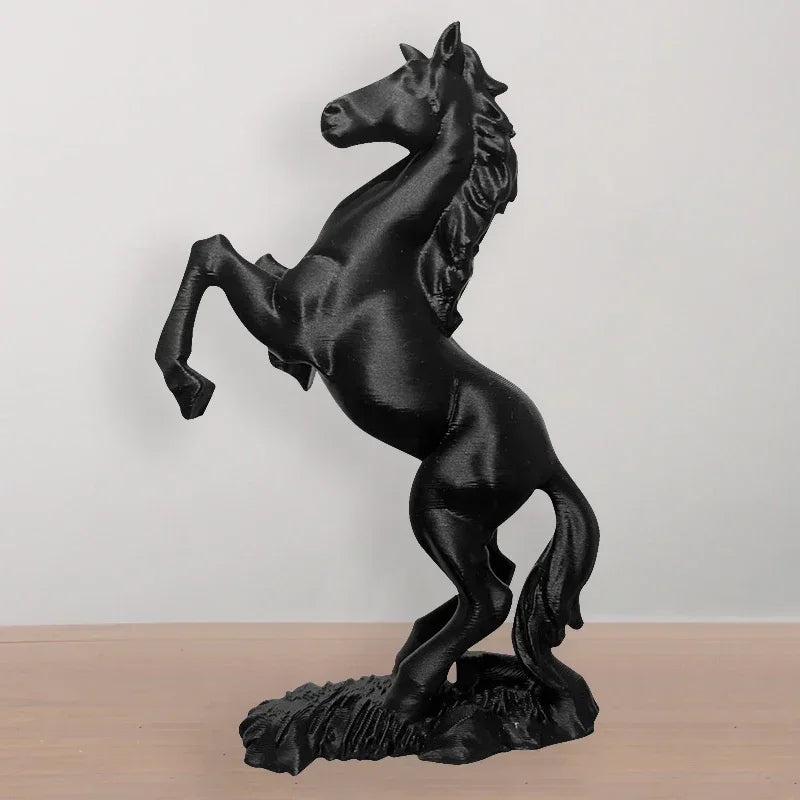 3D Printed Pegasus Horse Statue – Modern Animal Art Decor