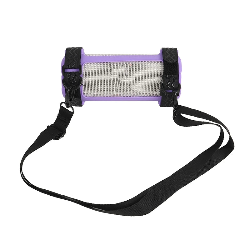 Solid Color Silicone Case For JBL Grip Speakers Anti-Scratch Dust-Proof And Shockproof Protective Sleeve With Shoulder Strap Peaceful Pleasures Health and Wellness