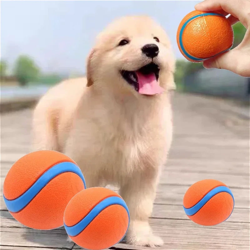 2-Pack Durable Rubber Dog Chew Balls – Interactive Training Toy