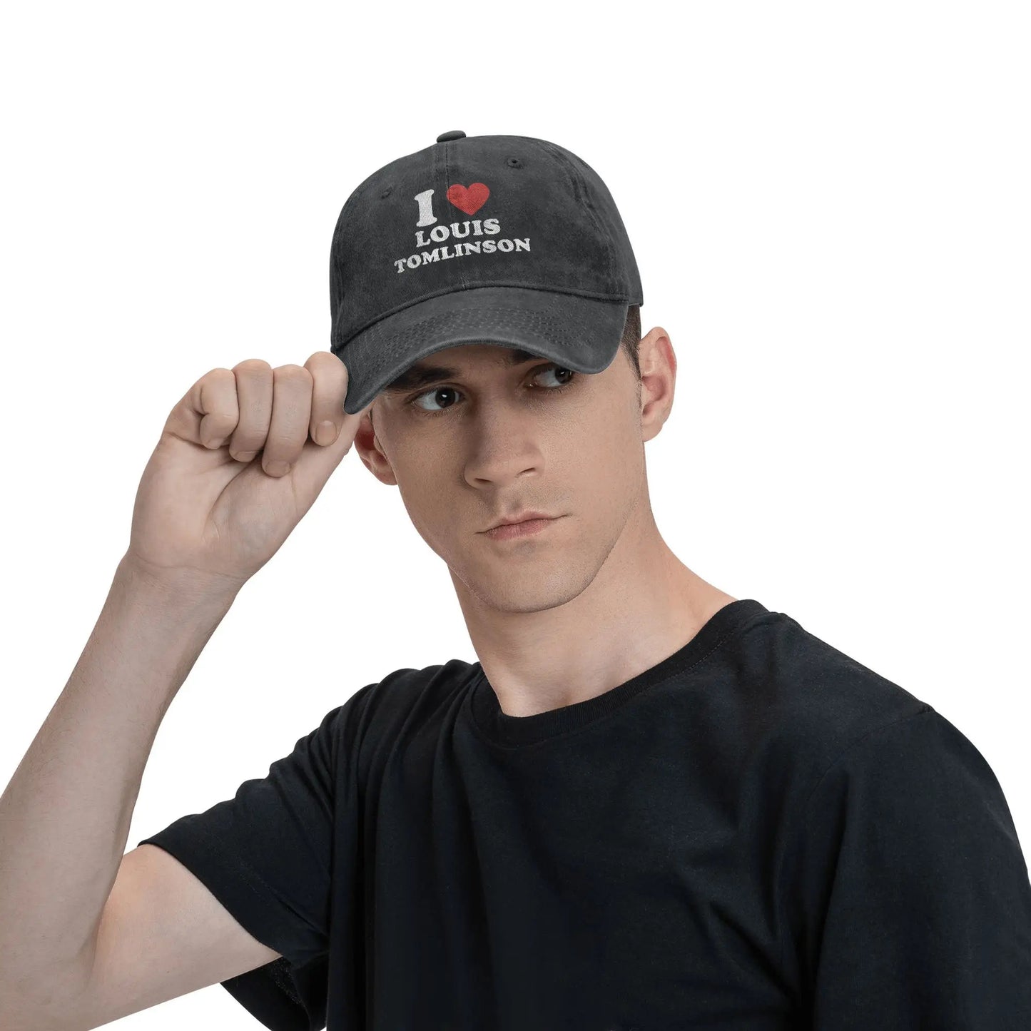 I love Louis Tomlinsons Casual Baseball Cap For Men Adult Summer Outdoor Sport Trucker Hat Classic Sun Visor Baseball Caps Peaceful Pleasures Health and Wellness