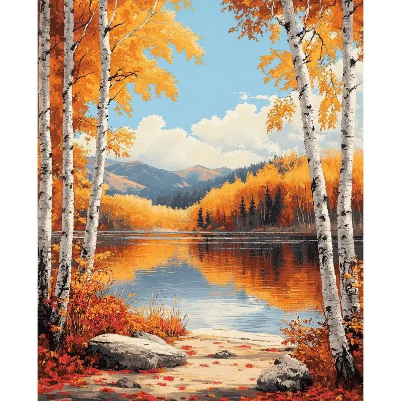 GATYZTORY Autumn Landscape Paint by Numbers Kit 40x50cm