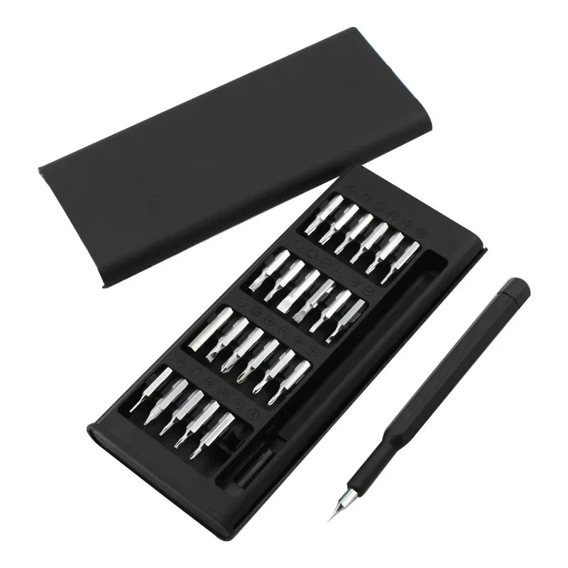 Screwdriver Set, 25 In 1 With 24 Piece Mini Pocket Screwdriver Set, Small Repair Set For Mobile Phone/PC/Came screw driver set Peaceful Pleasures Health and Wellness
