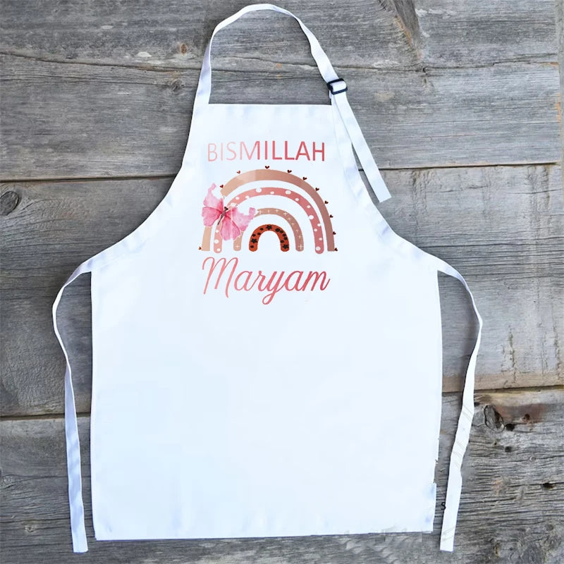 Personalized Kids Bismillah Apron | Ramadan Eid Islamic Gift