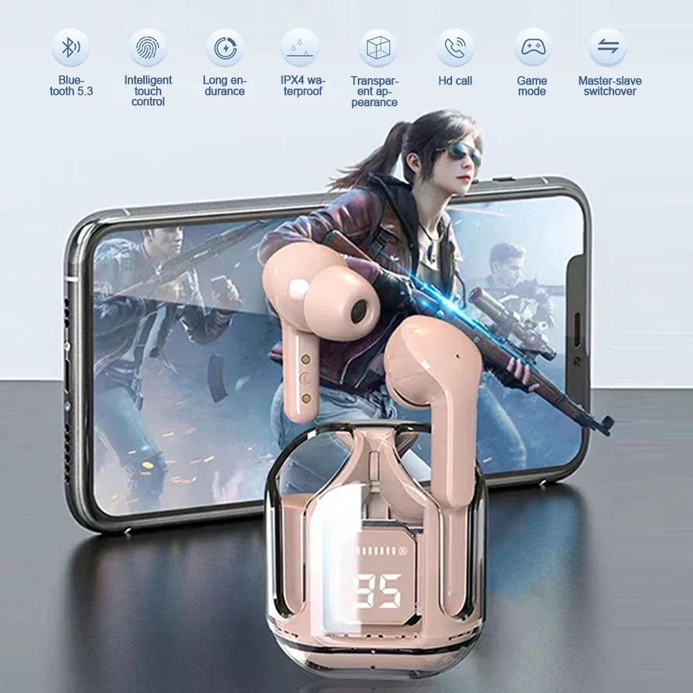 Fanmuran TWS Bluetooth 5.3 Earbuds ANC | Digital Display Case