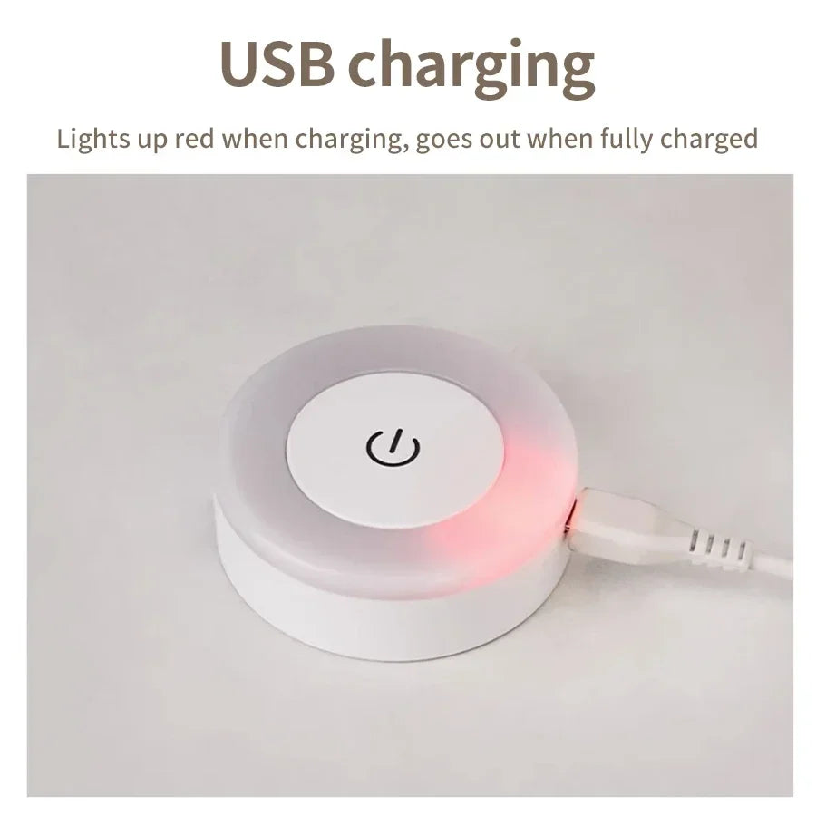 Wireless Rechargeable LED Night Light – Touch Sensor Lamp