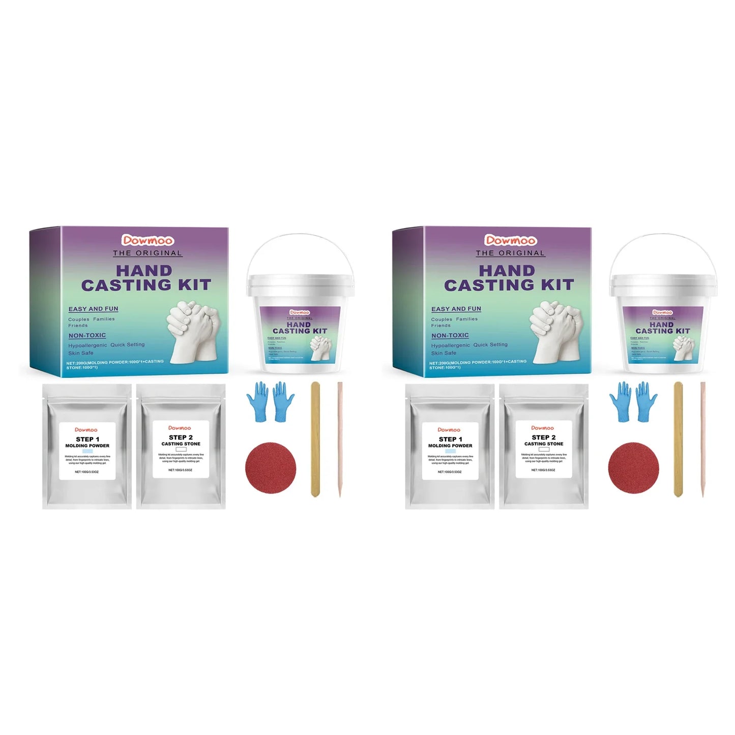 Hand Casting Kit – Couples & Family Plaster Mold Keepsake