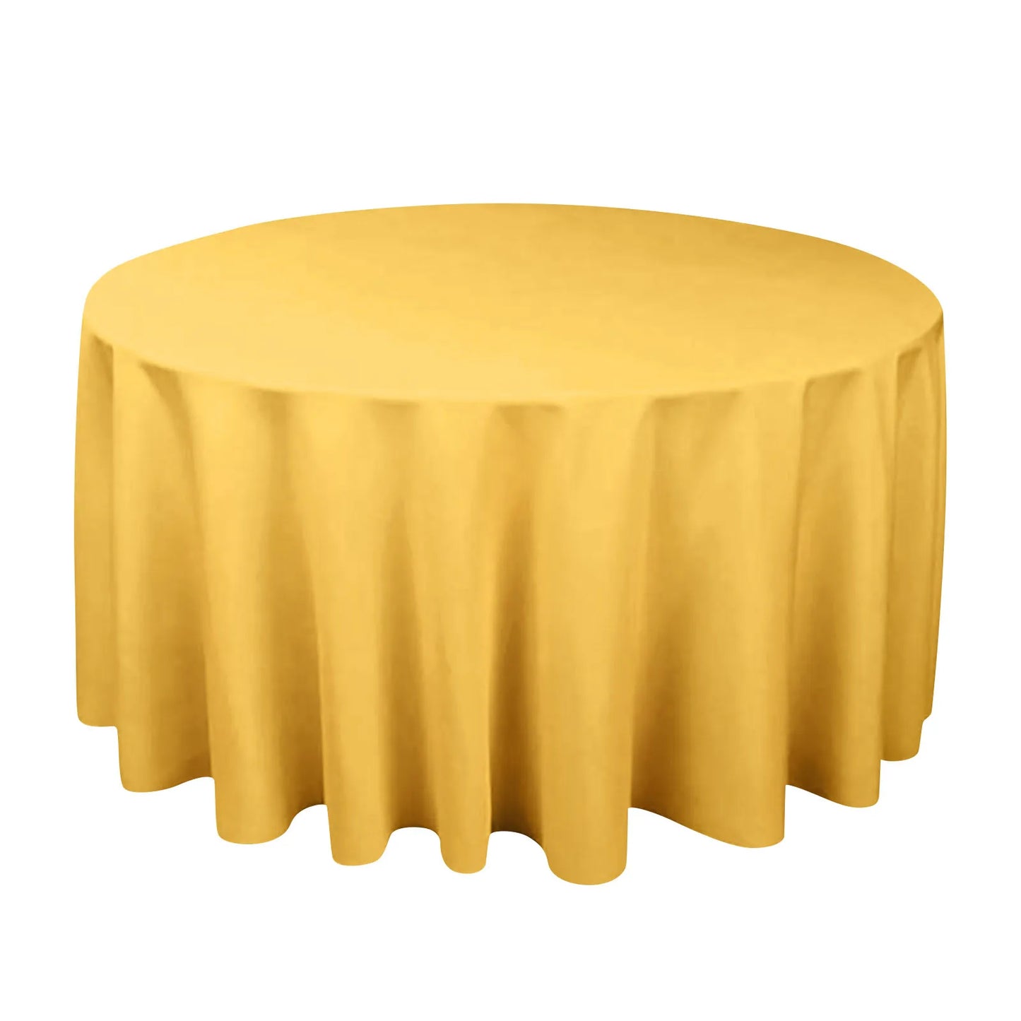 Round Satin Tablecloth – Water-Resistant Wedding & Banquet Cover