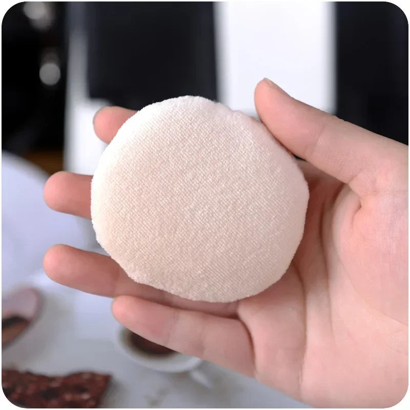 60/80/90mm Professional Round Shape BB Cream Powder Foundation Puff Portable Soft Cosmetic Puff Makeup Foundation Sponge Peaceful Pleasures Health and Wellness