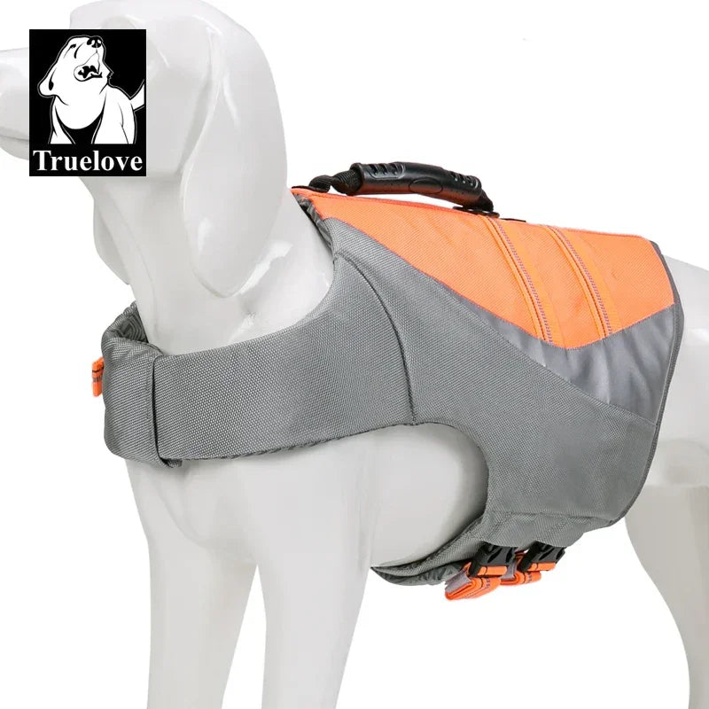 Truelove Pet Swimming Life Jacket Safety Vest for Dog in Summer Fashion Adjustable Reflective in Pool Surfing Drifting TLY1951 Peaceful Pleasures Health and Wellness