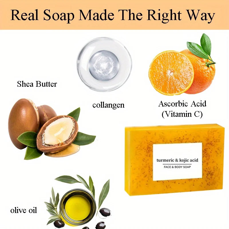 Turmeric & Shea Butter Soap Bar | Citric Acid | Moisturizing