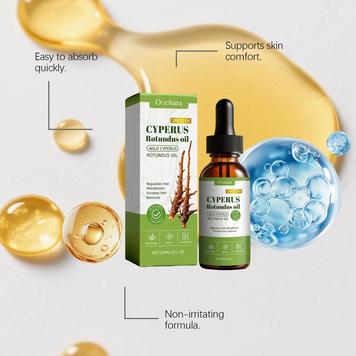 Natural Hair Growth Inhibitor Oil – Armpit, Leg & Body | 60ml