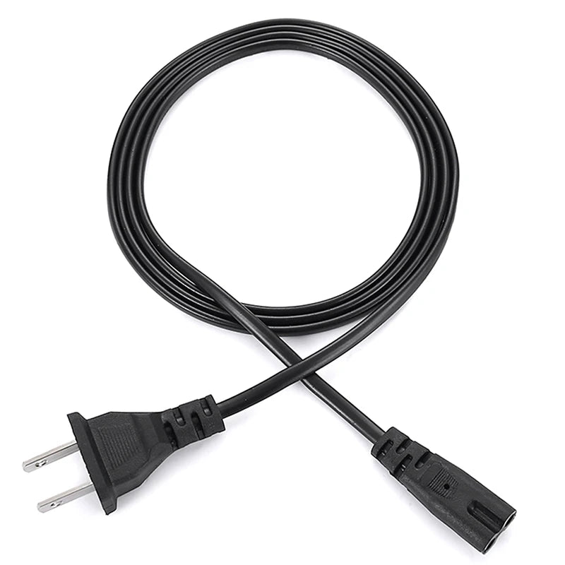 New EU Power Cable 2pin IEC320 C7 US Power Extension Cord For Laptop Charger Printer Radio Ser XBOX Peaceful Pleasures Health and Wellness