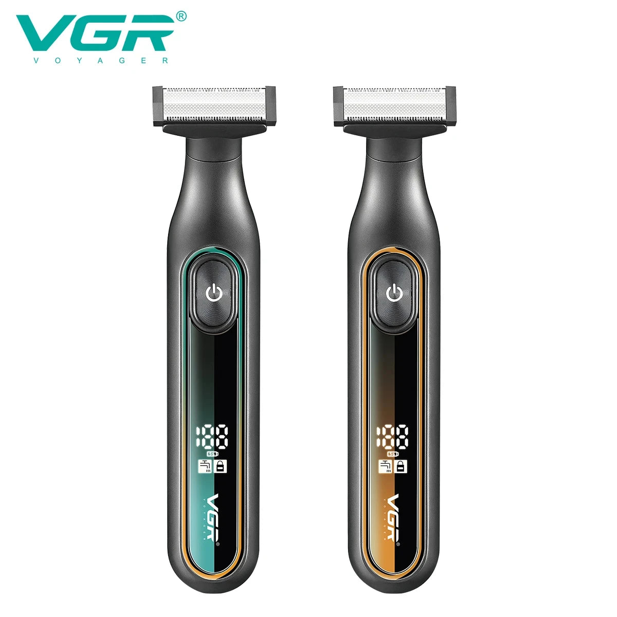 VGR 360 Hair Trimmer Cordless Beard Shaver Professional Hair Cutting Machine Waterproof 2 In 1 Digital Display Trimmer for Men Peaceful Pleasures Health and Wellness
