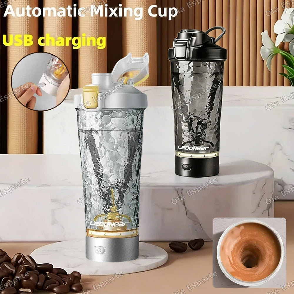 700ml Electric Protein Shaker Bottle | USB Rechargeable Mixer