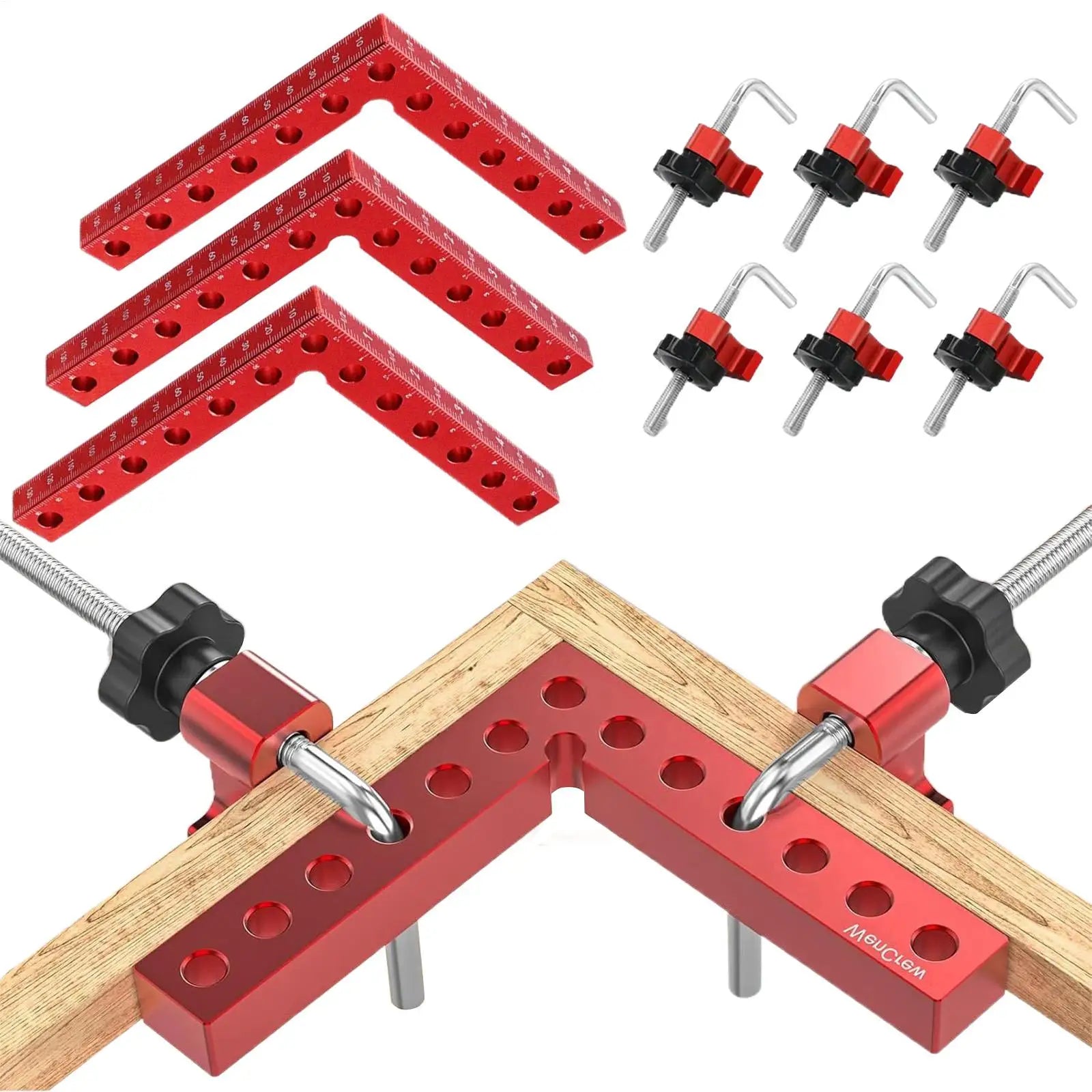 Aluminum Alloy 90 Degree Corner Clamps Right Angle Clamping Jig for Woodworking, Drawers Cabinets Boxes Picture Frames Peaceful Pleasures Health and Wellness