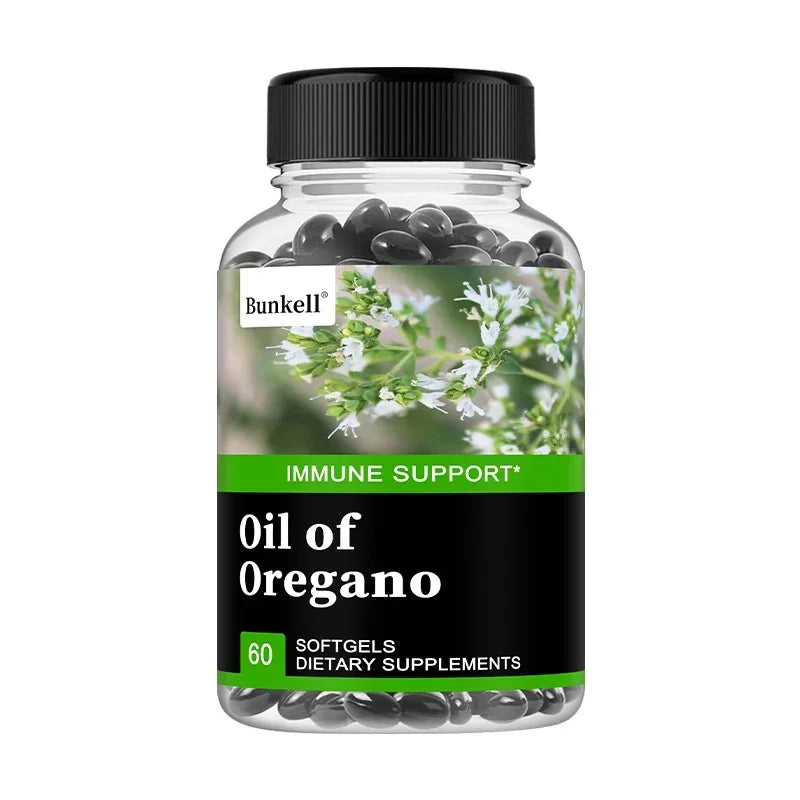 Oregano Oil Capsules - Carvacrol & Thymol, Immune, Digestive & Intestinal Flora Support, Antioxidant, Boosts Blood Circulation Peaceful Pleasures Health and Wellness 60 count-1 bottle