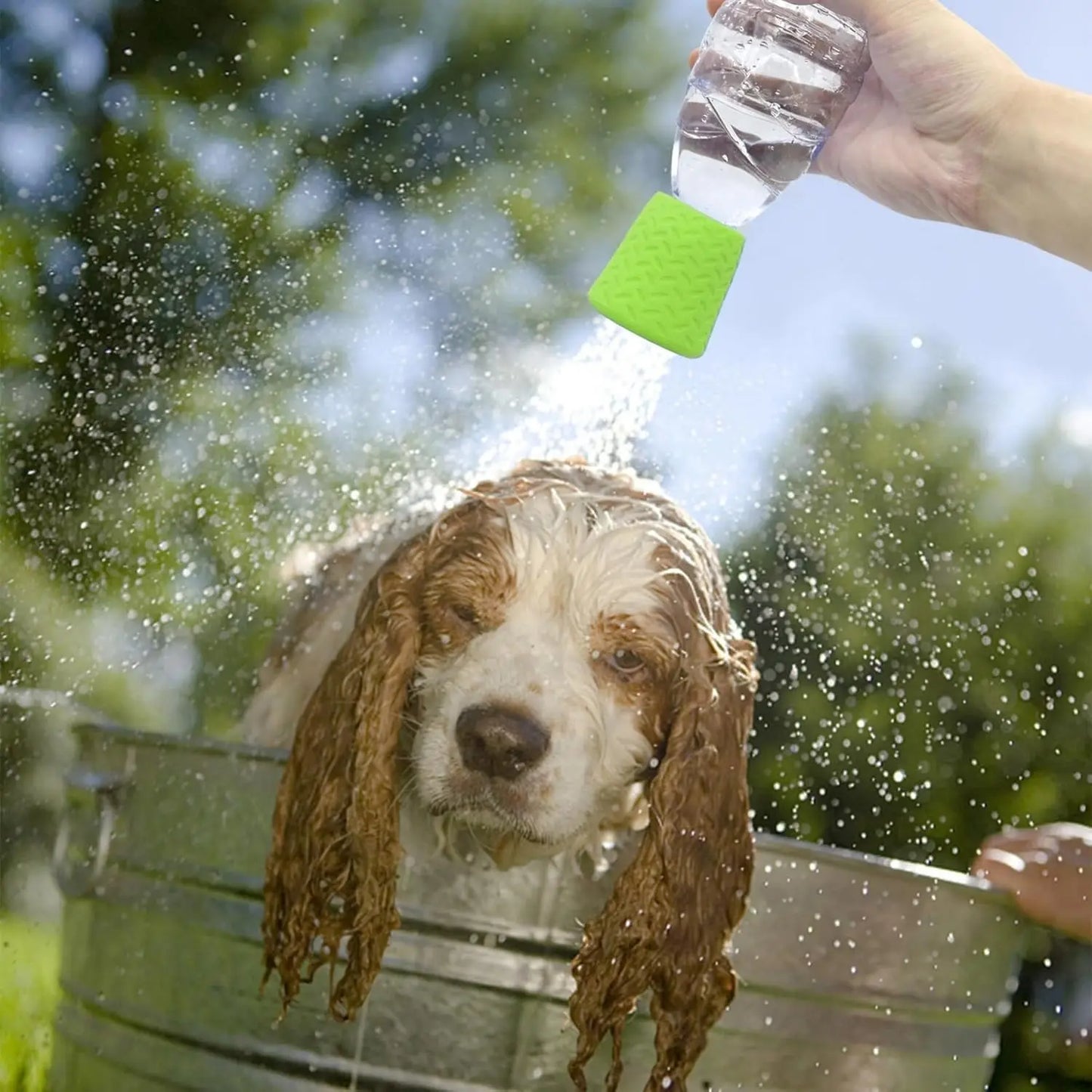 Portable Pet Shower Sprayer | Adjustable Nozzle – Dogs & Cats