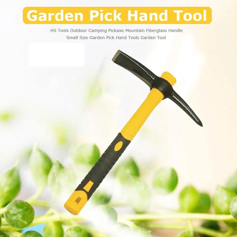 Compact Hand Pickaxe Hoe – Garden, Camping & Planting Tool