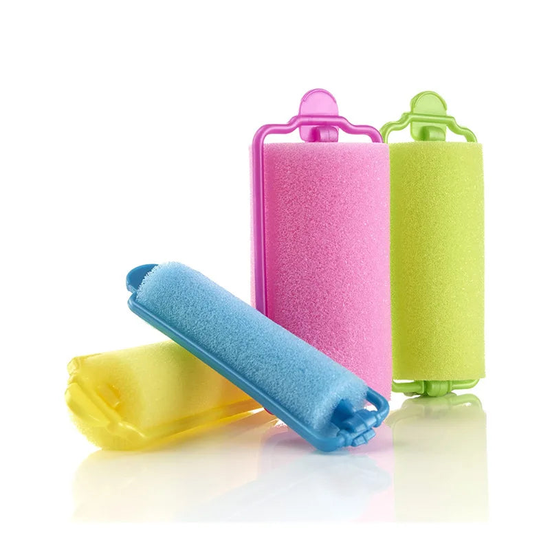 10/12/14/8/6pcs Sponge Hair Curler Foam Rollers Hair Styling Tools DIY Pink/Yellow Curling Easy Tool Hair Accessories Peaceful Pleasures Health and Wellness