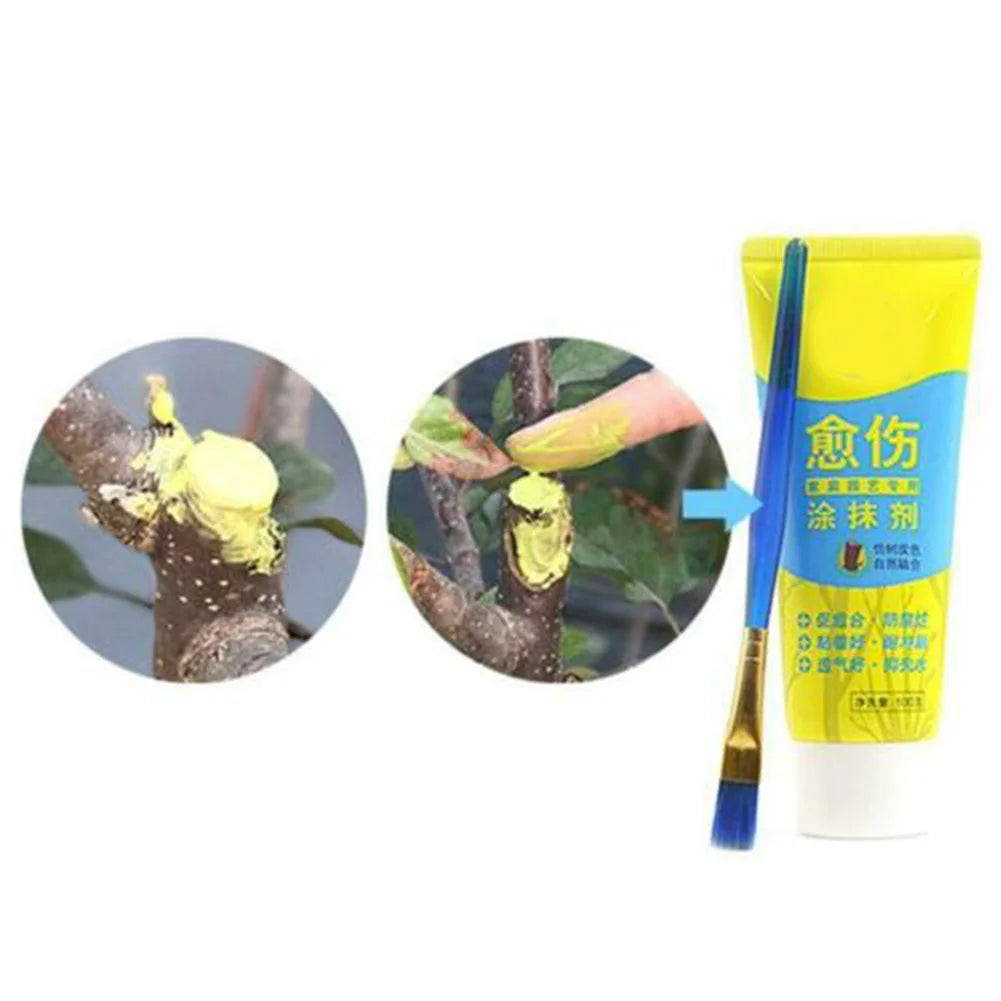 Tree Wound Bonsai Cut Paste Smear Agent Pruning Compound Sealer with Brush tree Bonsai plant effective seal wounds and grafts Peaceful Pleasures Health and Wellness