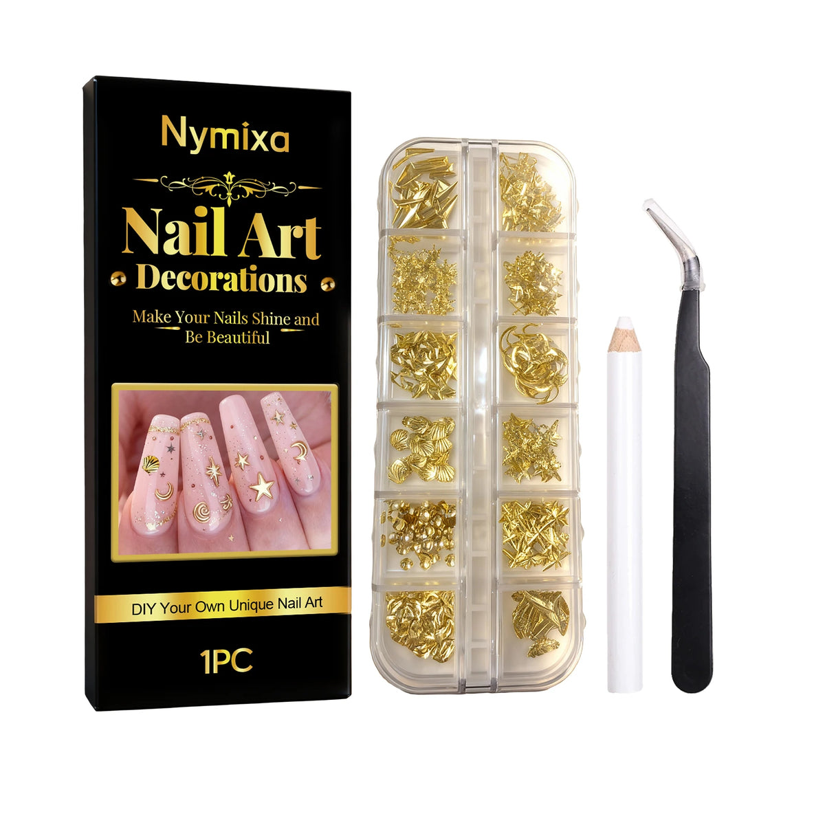 DIY Nail Art Kit for Shiny Lasting Color Designs Peaceful Pleasures Health and Wellness Nail Decorations Kit