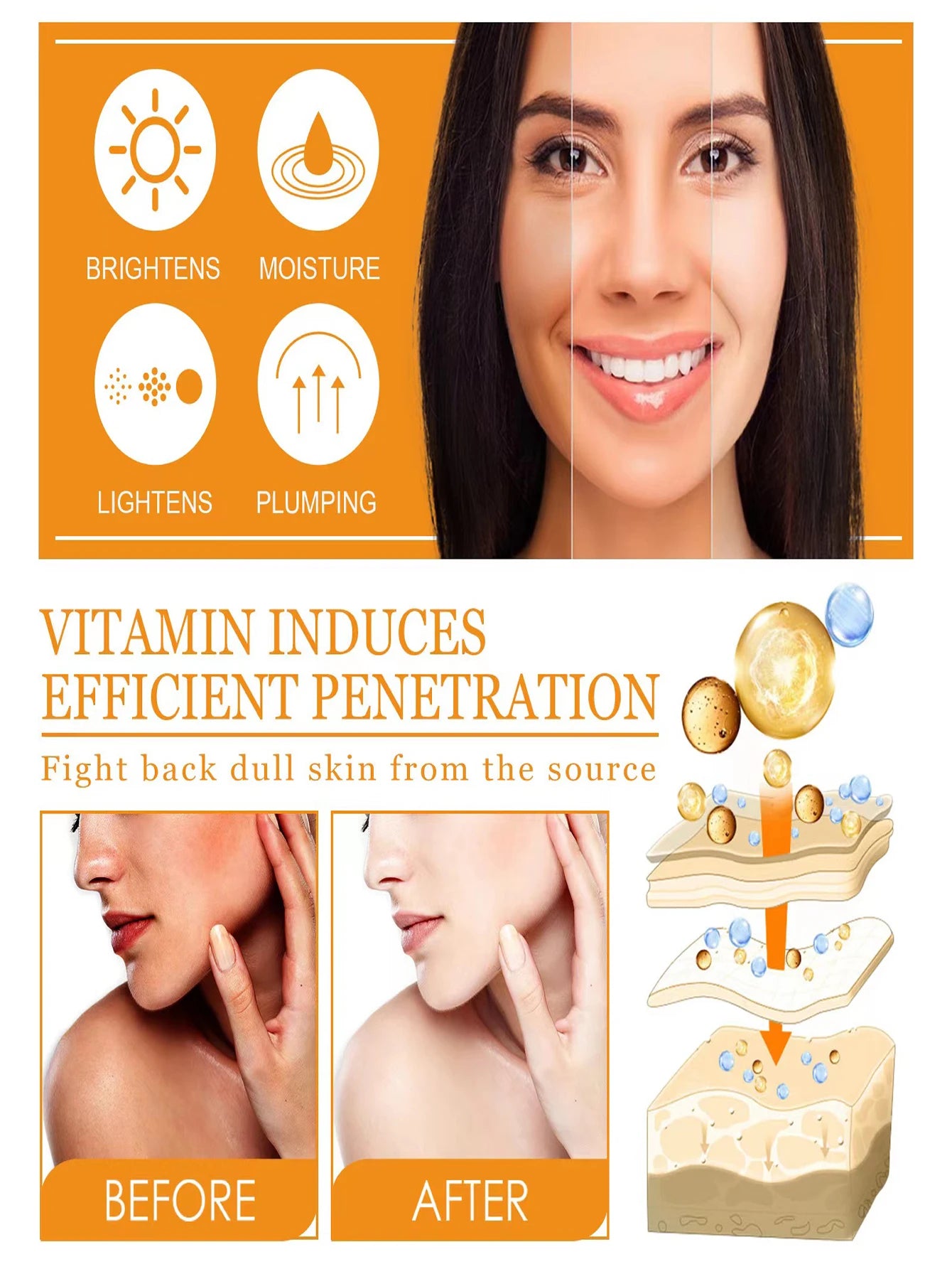 Vitamin C Face Serum – Dark Spot Remover & Brightening