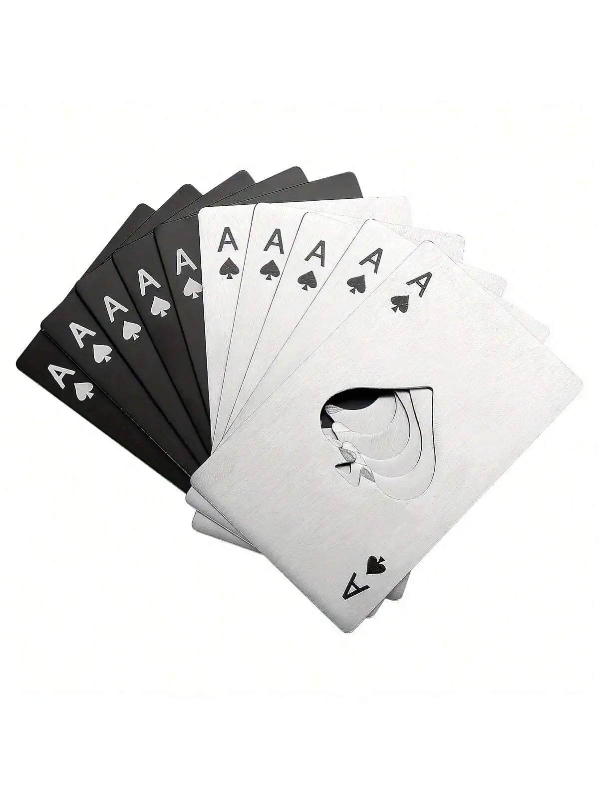 Stainless Steel Card Bottle Opener | Spades Playing Card Design