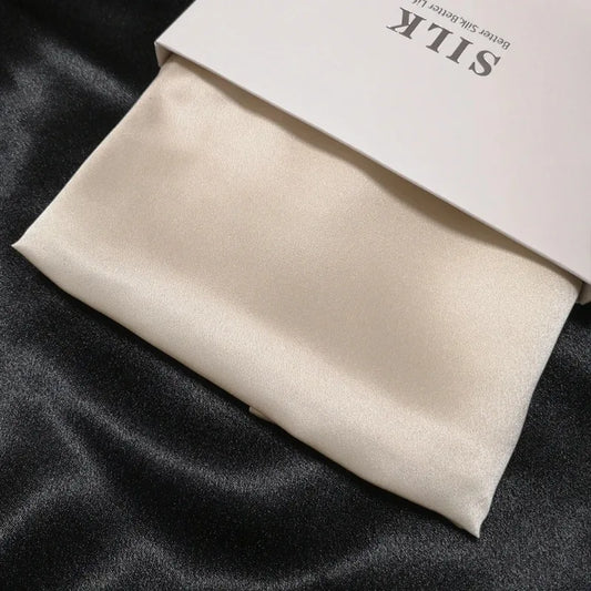 22 Momme 100% Mulberry Silk Pillowcase - Double Sided Solid Pure Silk Pillow Cover with Hidden Zipper - Grade 6A Luxury Bedding Peaceful Pleasures Health and Wellness