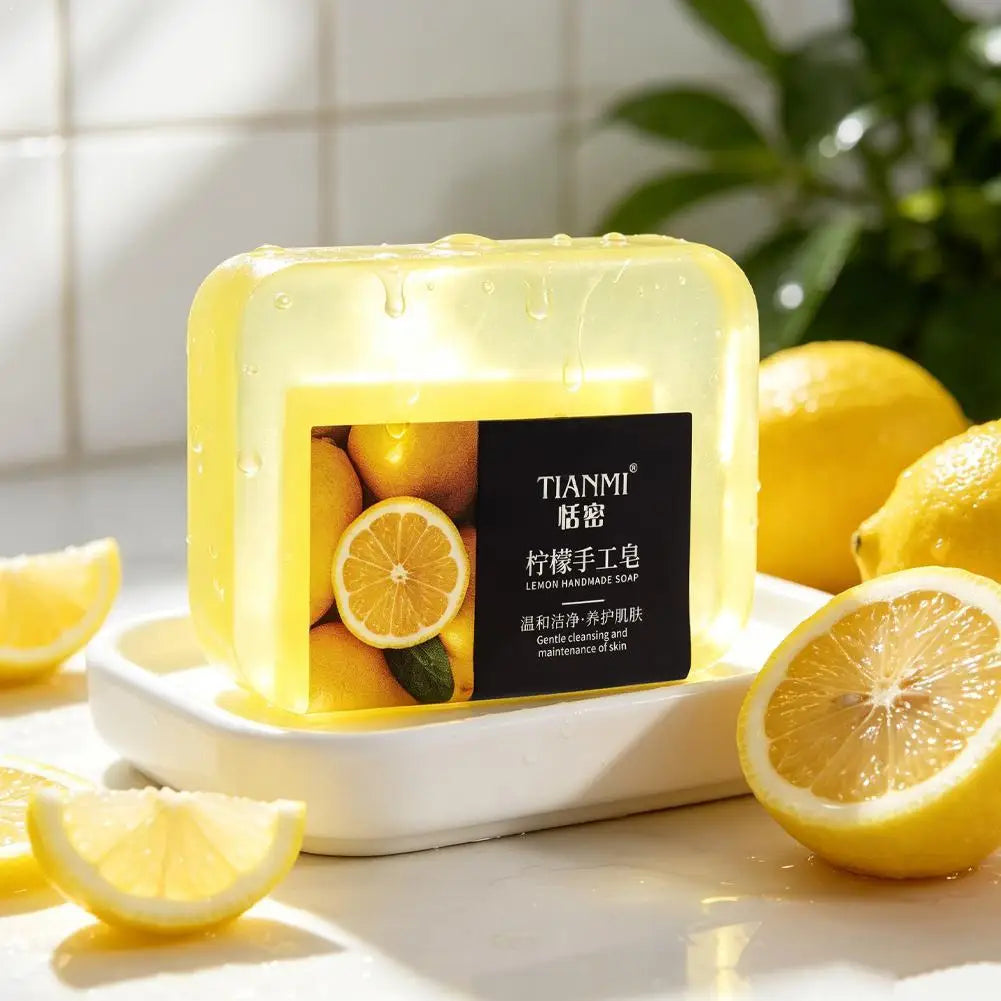Lemon Essential Oil Handmade Soap 70g – Cleansing & Moisturizing