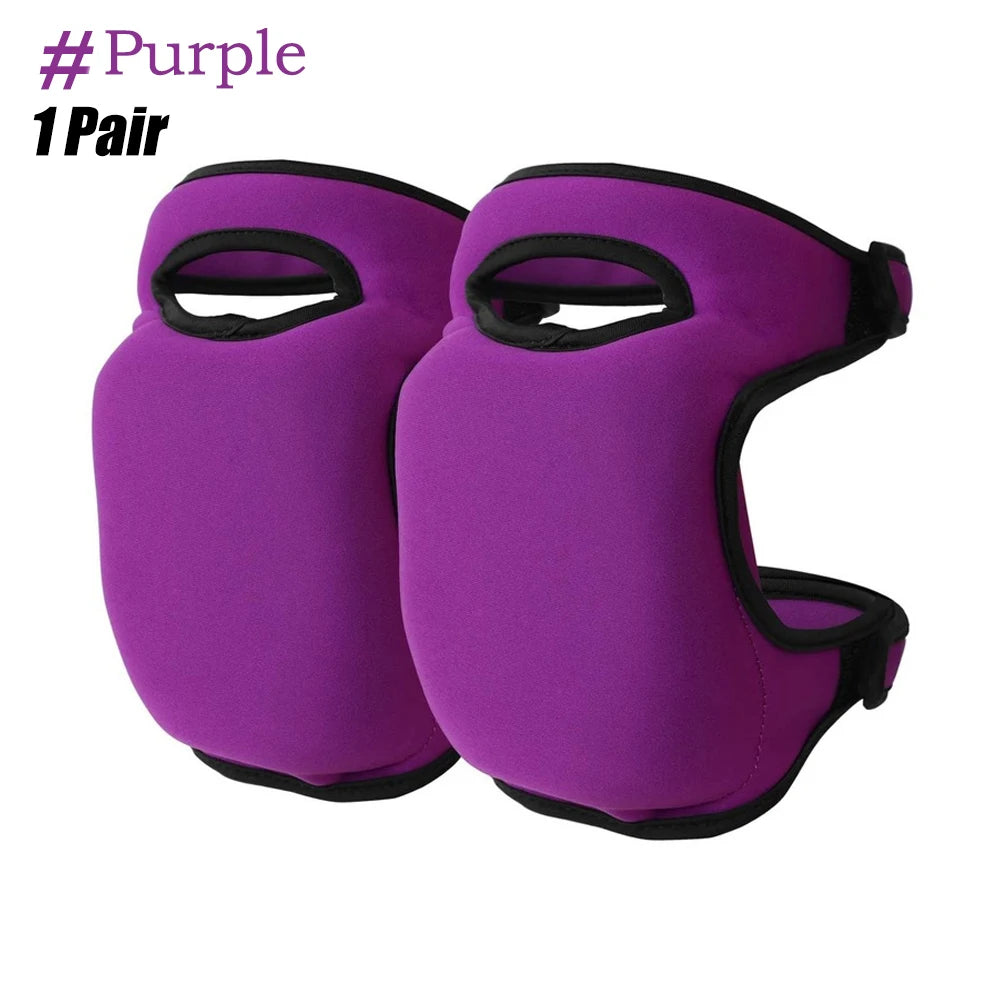 Non-Slip Knee Pads Thick Foam EVA Neoprene Adjustable Straps Protective Knee Pads Peaceful Pleasures Health and Wellness Purple