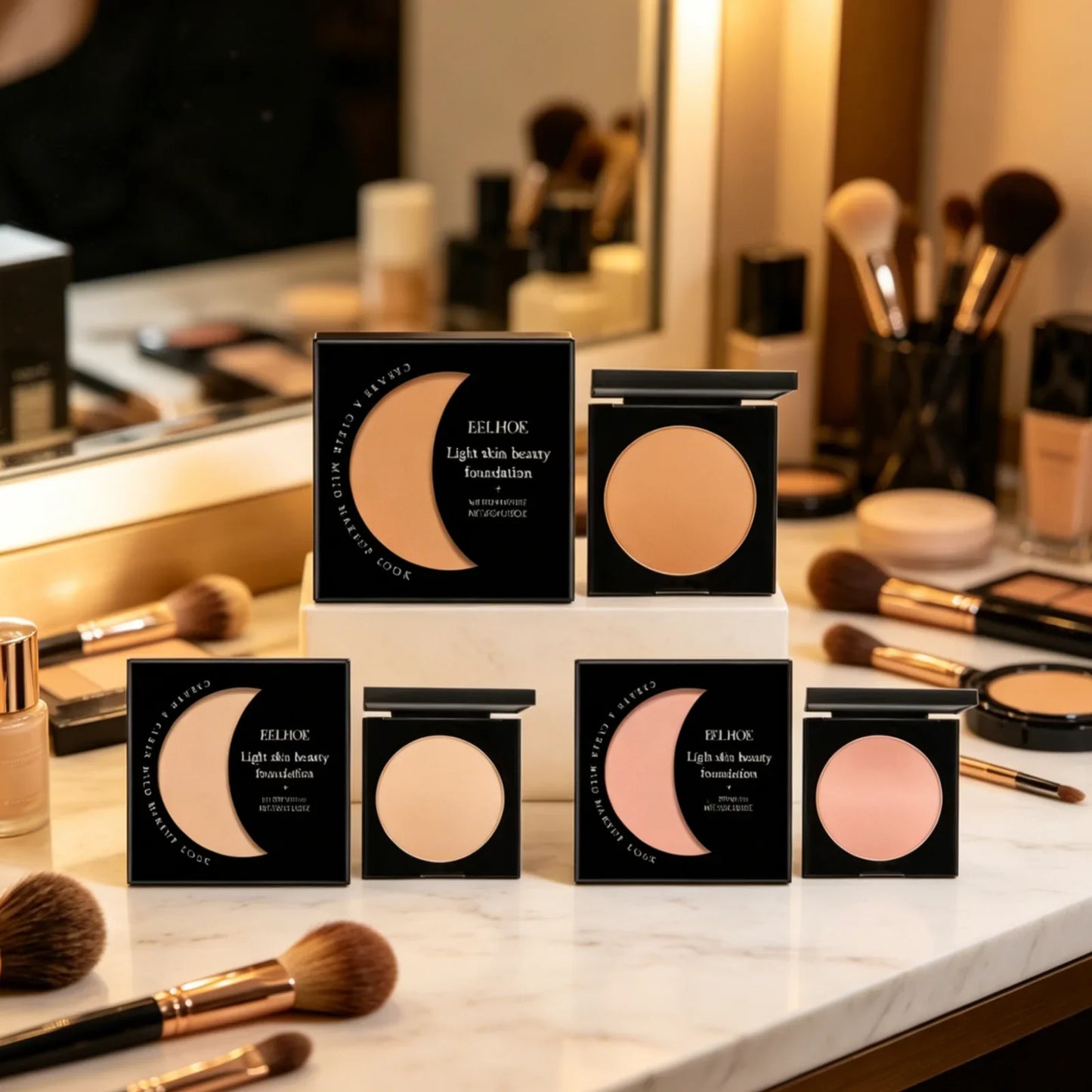 EELHOE Foundation Powder – Waterproof, Long-Lasting Coverage