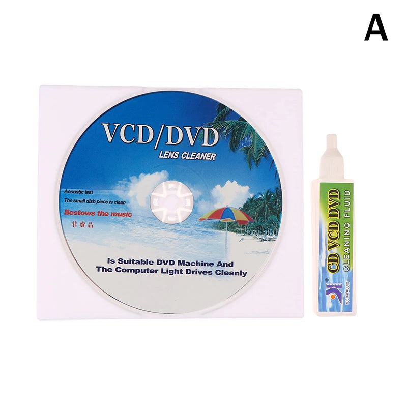 CD DVD Lens & Cassette Tape Head Cleaner Demagnetizer Kit