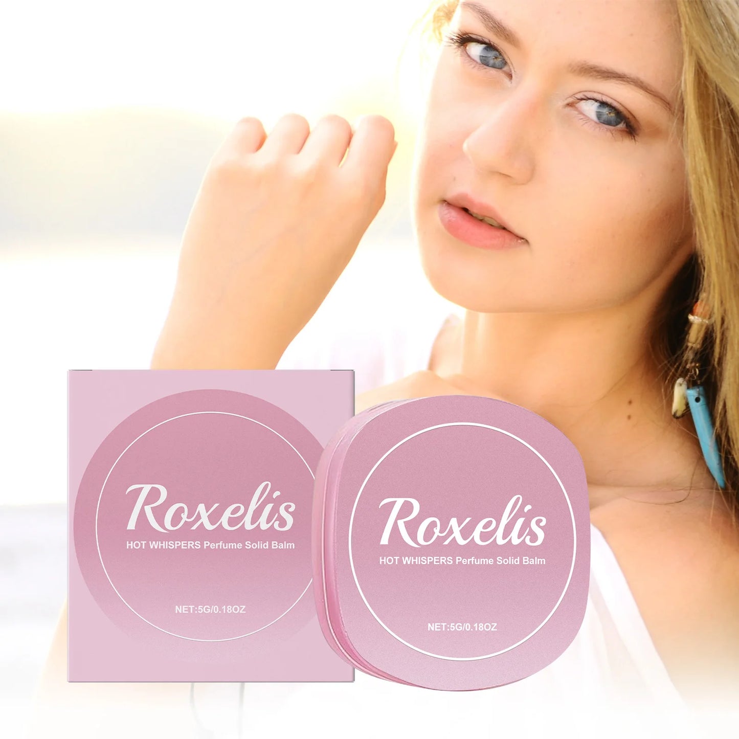 Roxelis Rose Solid Perfume Balm | Pocket-Sized Fragrance