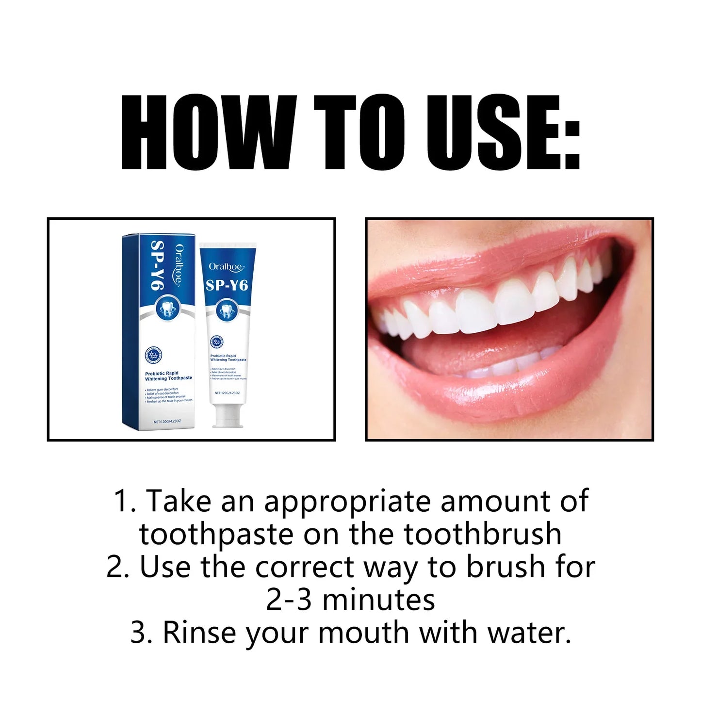 Oralhoe Probiotic Whitening Toothpaste – Fresh Breath 120g