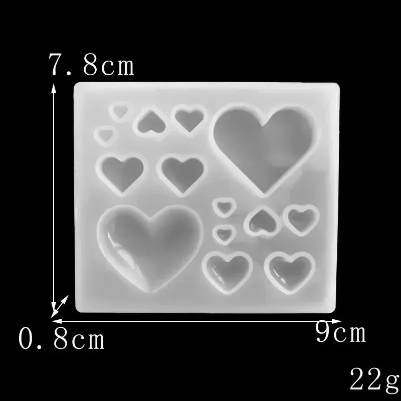 Heart-shaped Silicone Fondant Mold Chocolate Cake Suitable Valentines