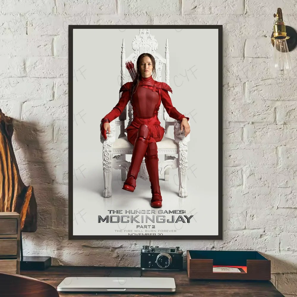 Hunger Games HD Movie Poster | Waterproof PVC Wall Art Décor Movie Wall Poster Peaceful Pleasures Health and Wellness z4 50X70cmNoframe