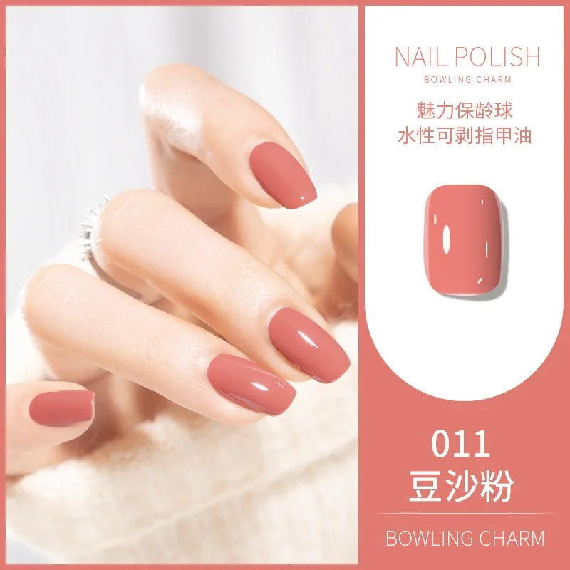 40 Colors Water-Based Nail Polish | Quick Dry No-Lamp Tearable