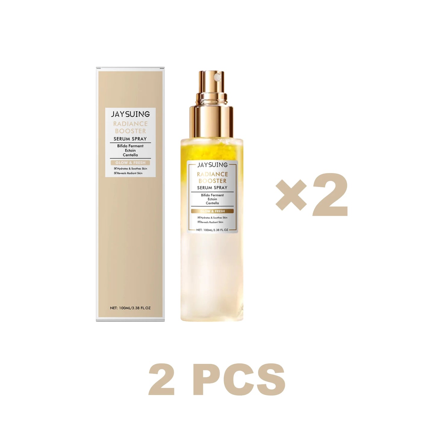 Radiance Booster Serum Spray Moisturizing Relief For Sensitive Skin Nourishing Face Mist Even Skin Tone Winter Skincare Peaceful Pleasures Health and Wellness 2 pcs