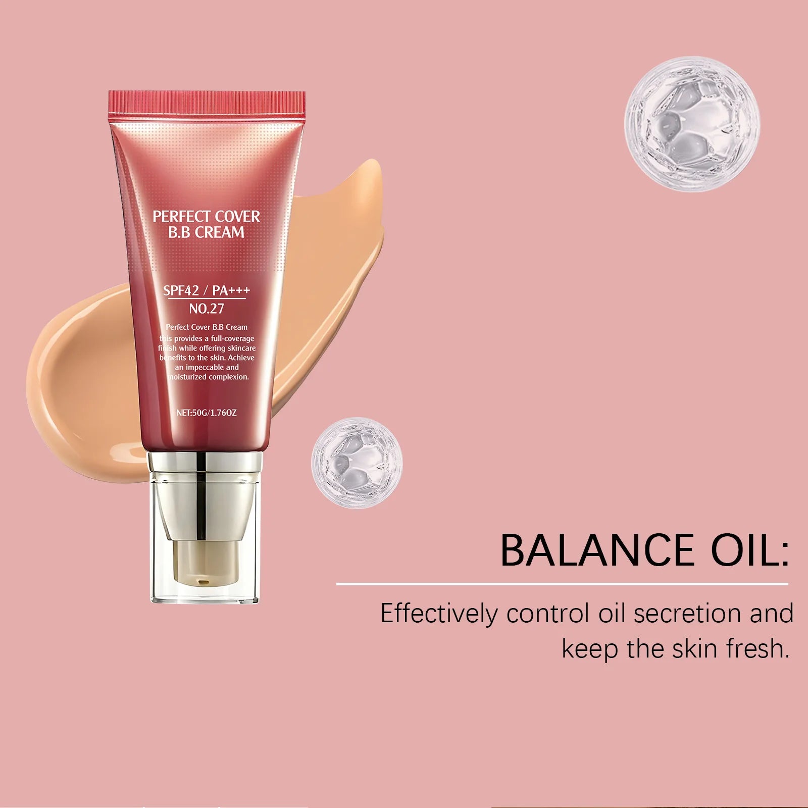 Concealer BB Cream Brightening Moisturizing Skin Oil Control Long-Lasting Makeup Full Coverage Natural Gentle Face Foundation Peaceful Pleasures Health and Wellness