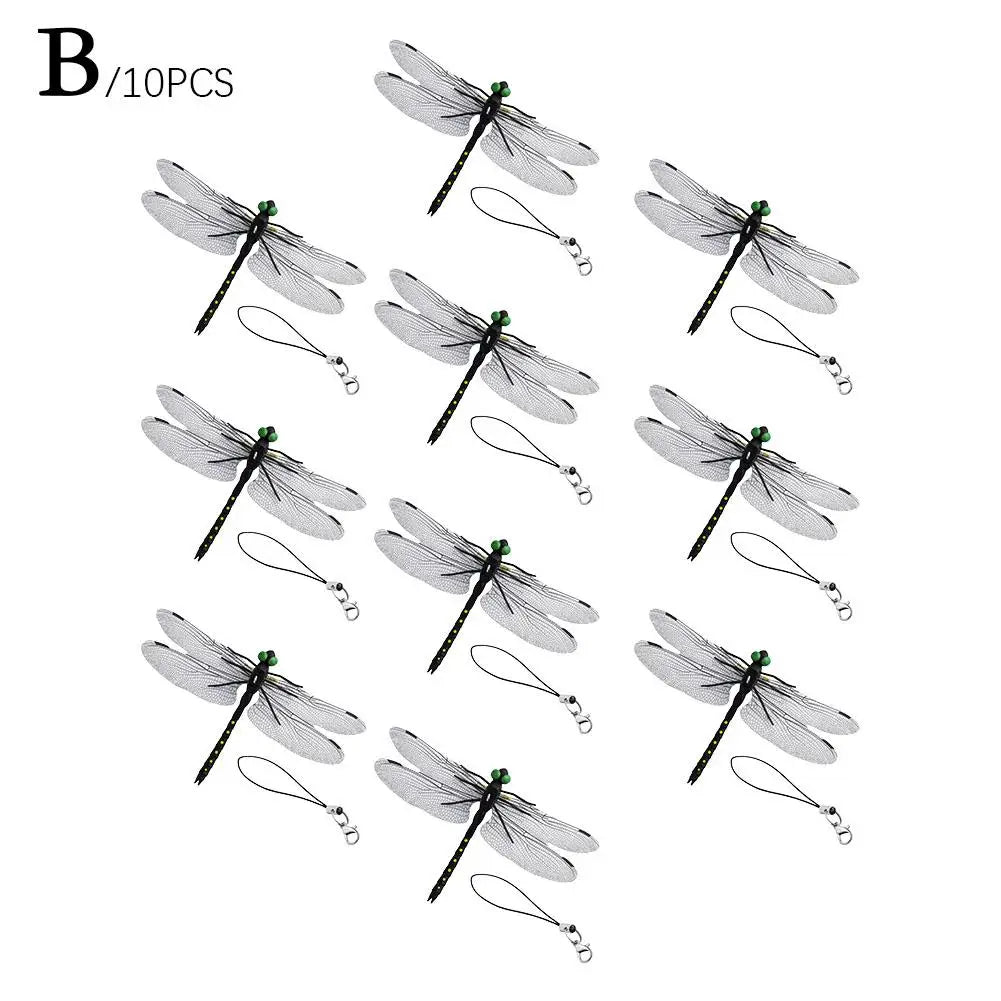 Mini Dragonfly Mosquito Repellent for Garden and Outdoor Peaceful Pleasures Health and Wellness 10pcs M