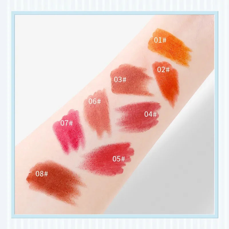 8-Piece Mini Matte Lipstick Set – Waterproof Long-Lasting Colors
