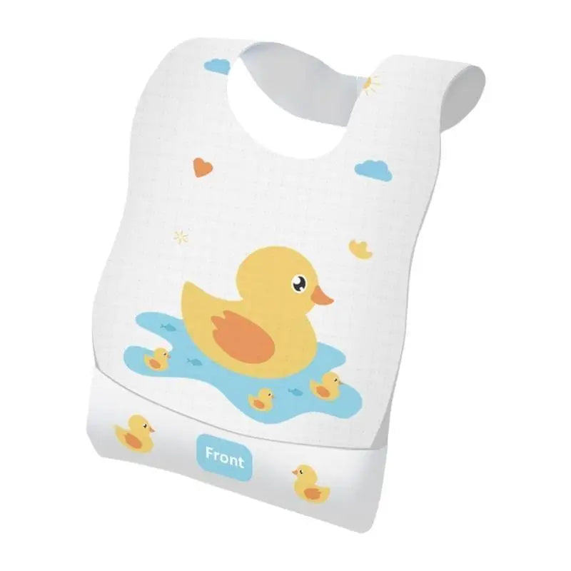 Disposable Baby Bibs 10-Pack | Soft Cotton Burp Cloths