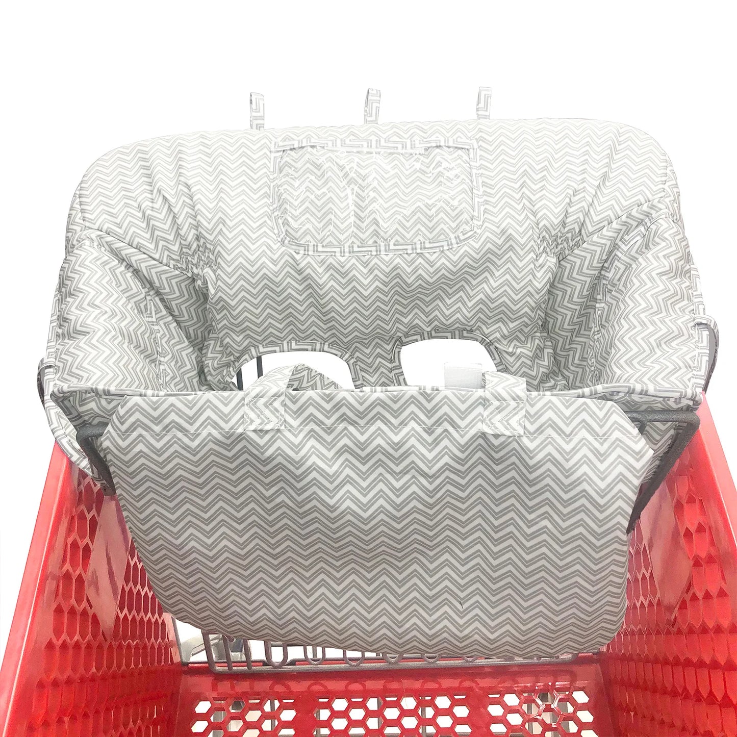 2-in-1 Baby Shopping Cart Cover & Highchair Cushion + Phone Holder