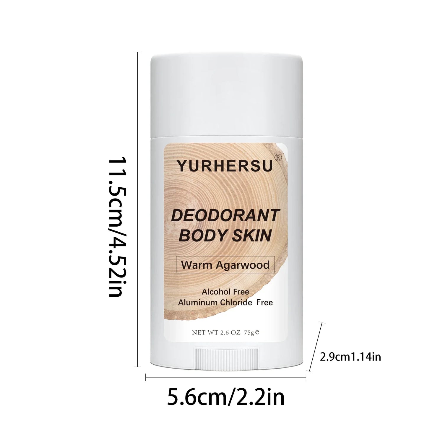 YURHERSU Agarwood Deodorant Stick – Natural Unisex Body Care